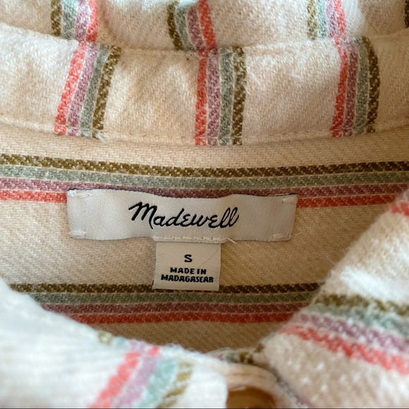 Madewell – Flannel Sunday Shirt in Claxton Stripe (with pockets!) 💛 - Picture 2 of 10